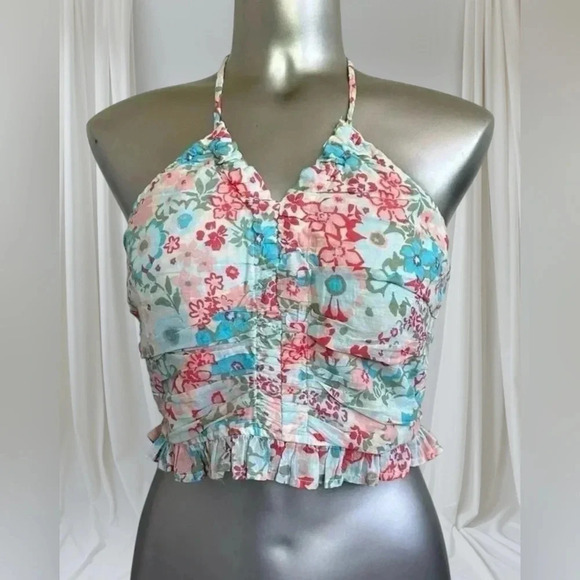 🆕American Eagle Crop  Halter Top - Picture 2 of 14
